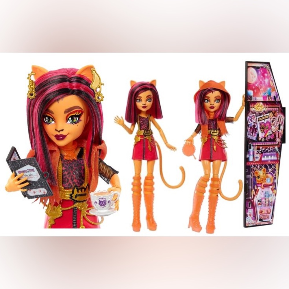NIB - Monster High - Skulltimate Secrets ‘Toralei Stripe’ w/ Dress-Up Locker - Picture 12 of 13